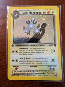 Wizards of the Coast Pokemon TCG Team Rocket Dark Magneton 11/82 1st Holo 2000 - Image 1