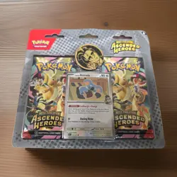 Pokemon Mega Evolution Ascended Heroes Komala Promo 2 Pack Hanger Sealed. - Image 1