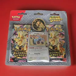 Pokemon Mega Evolution Ascended Heroes Komala Promo 2 Pack Hanger Sealed. - Image 2