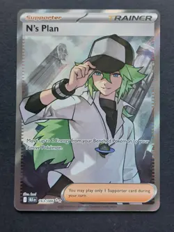N's Plan 163/86 Black Bolt Pokemon TCG NM - Image 1