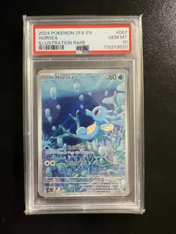 Horsea PSA 10 GEM MINT 067/064 Shrouded Fable Pokemon Illustration Rare 067 - Image 1