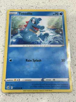 Pokemon TCG | TOTODILE | Reverse Holo Rare | 055/264 | Fusion Strike - Image 1