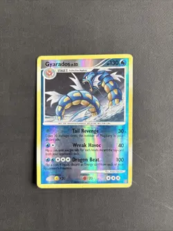 Pokemon TCG Gyarados 19/100 Stormfront Reverse Holo Holo Rare 2008 Nintendo - MP - Image 1