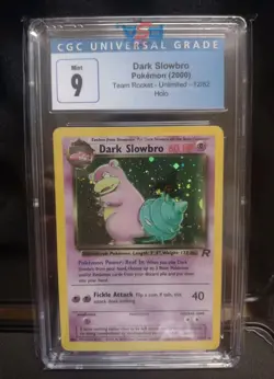 Team Rocket’s🚀 Slowbro🌸 PSA 9 Holo⭐ PSA Cgc 9 Pokemon Low Pop 📈 2000 🕰 - Image 1