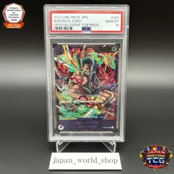 PSA 10 Roronoa Zoro OP01-025 Flagship Battle Promo ONE PIECE Card Japanese - Image 1