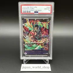 PSA 10 Roronoa Zoro OP01-025 Flagship Battle Promo ONE PIECE Card Japanese - Image 2