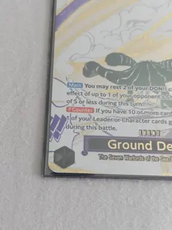OP14-096 Ground Death Alt Art Event Manga The Azure Sea's Seven One Piece TCG En - Image 3