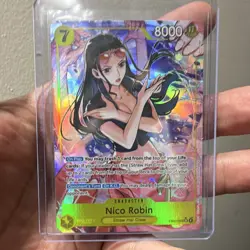 Bandai One Piece CCG Nico Robin EB03-055 SR Foil Alt Art 8000 Extra Booster - Image 1