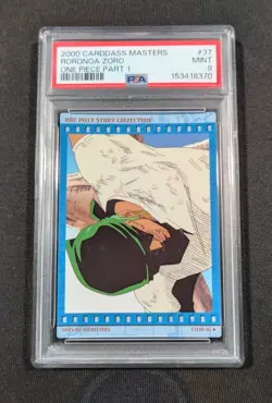 2000 Japanese One Piece Carddass Masters Roronoa Zoro 37 PSA 9 MINT Part 1 - Image 1