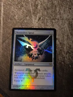 MTG Magic The Gathering Moonsilver Spear Foil Artifact Promo Commander - Image 2