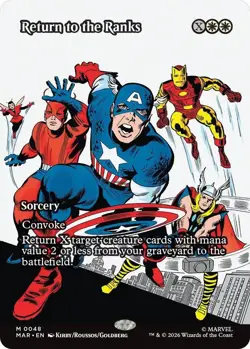 MTG Marvel Super Heroes - Return to the Ranks (Borderless) - Image 1