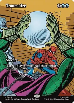 Traumatize Borderless Marvel's Spider-Man NM MTG - Image 1