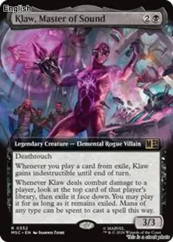 (Preorder) Klaw, Master of Sound (Extended Art) EN [MSC - 352] - NM TCG MTG - Image 1