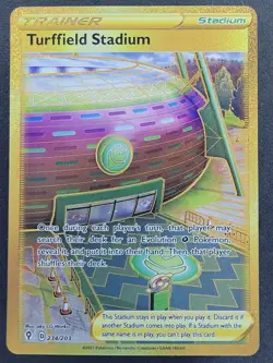 Turffield Stadium 234/203 Secret Rare Evolving Skies Pokemon TCG - Image 1