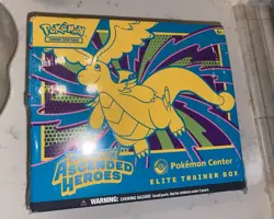Display ! Opened ! Empty! Pokemon Center Ascended Heroes Elite Trainer Box TCG - Image 1