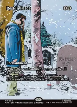 Rest In Peace Borderless Marvel's Spider-Man NM MTG - Image 1