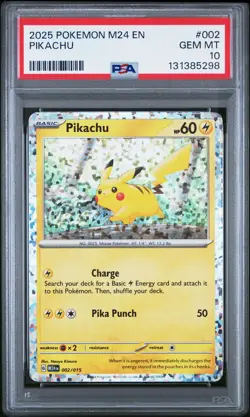 2025 POKEMON M24 EN-MCDONALD'S COLLECTION #002 PIKACHU PSA 10 - Image 1