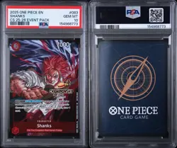 PSA 10 - Shanks #P-083 Championship 25-26 Stamped Promo One Piece CS Event Pack - Image 1