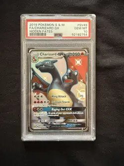 PSA 10 Charizard GX Full Art Shiny Holo Rare SV49/SV94 Hidden Fates 2019 - Image 1