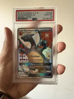 PSA 10 Charizard GX Full Art Shiny Holo Rare SV49/SV94 Hidden Fates 2019 - Image 3