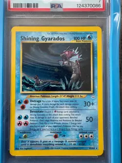 2001 POKEMON NEO REVELATION #65 SHINING GYARADOS-HOLO PSA 7 - Image 1