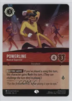 2025 Disney Lorcana - Fabled 9 Epic Foil Powerline Musical Superstar #215 - Image 1