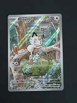 Meowth 106/094 Me02: Phantasmal Flames Full Art Pack Fresh Near Mint NM x 3 - Image 1