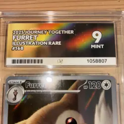 Pokemon Furret 168/159 Illustration Rare Full Art - ACE Mint 9 - Image 2