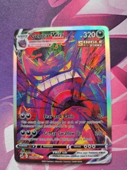 Gengar Custom Fan Art holographic Card holo - Image 1