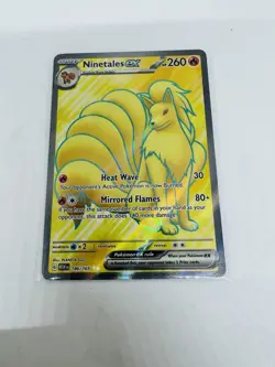 Pokemon TCG Ninetails Ex Full Art 186/165 151 Ultra Rare Near Mint - Image 1