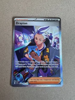 DRAYTON 244/191 Pokemon Surging Sparks Special Illustration Rare SIR Full Art - Image 1