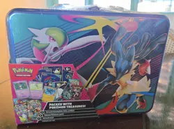 2025 POKEMON TCG COLLECTOR TREASURE CHEST LUNCH BOX TIN NEW/SEALED - Image 1
