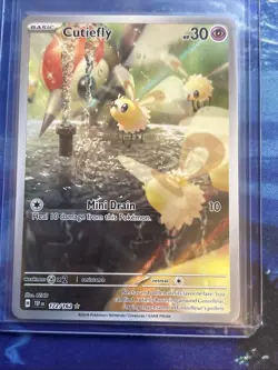 Pokemon TCG Cutiefly 172/162 Temporal Forces Illustration Rare NM - Image 1