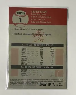 2022 Topps Chrome Platinum Anniversary - Shohei Ohtani #1 - Image 2