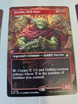 MTG - Krenko, Mob Boss Anime Borderless - Ravnica Remastered - Image 1