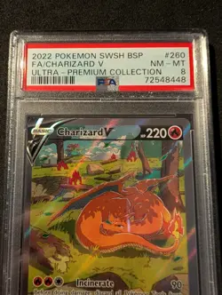 Pokemon TCG - Charizard V - UPC Promo - SWSH 260 - PSA 8 - Image 2