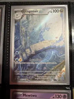 Pokemon TCG Dragonair 181/165 SV 151 Illustration Rare Card Near Mint Condition - Image 1