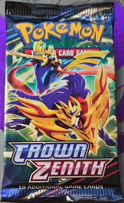 Pokemon TCG Crown Zenith Booster Pack 10 Cards English Zacian Zamazenta - Image 1