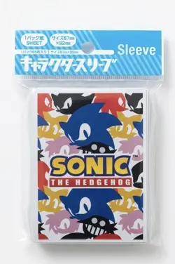 Sonic the Hedgehog Logo Card Sleeves Official Japan Sealed✖2 - Image 1