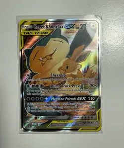 Eevee & Snorlax GX SM169 TAG TEAM Promo Holo 270HP English 2019 - Image 1