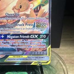 Pokemon Eevee & Snorlax GX TAG TEAM Full Art Promo Holo SM169 270HP English - Image 4