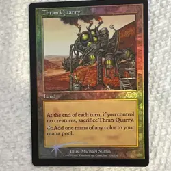 Wizards of the Coast MTG Thran Quarry Urza's Saga English Foil Rare #329/350 - Image 1