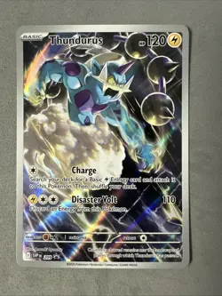 Pokemon TCG * SV Black Bolt SVP Thundurus PROMO 209 * REVERSE HOLO * FRESH PK - Image 1