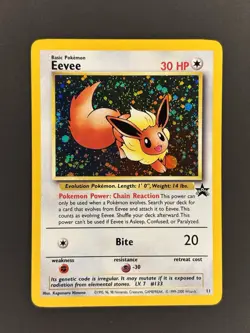 Pokemon TCG Eevee Wotc Promo Holo #11/53 1999 Basic 30 HP English - Image 2