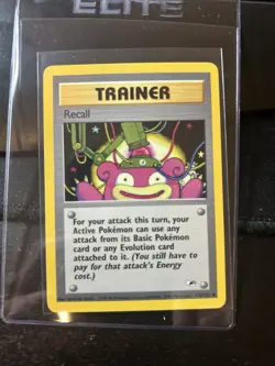 Pokemon TCG Recall 116/132 Gym Heroes Uncommon Regular Trainer English 2000 N - Image 1