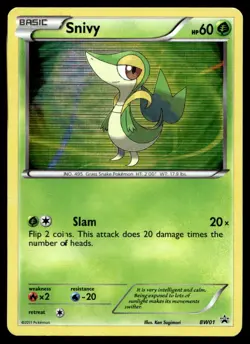 Snivy - Black and White Promos Promo BW01 2011 Pokemon TCG - Image 1