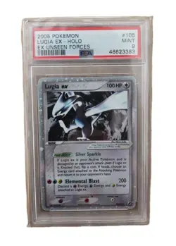 Pokemon Unseen Forces Lugia EX #105 PSA 9 - Image 1
