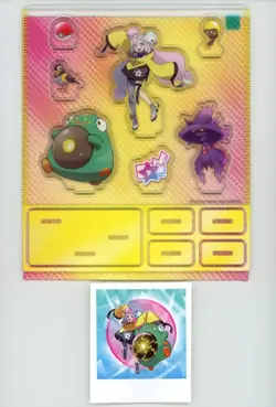 Pokemon TCG Iono’s Bellibolt Ex Premium Collection Sticker & Acrylic Stand Sheet - Image 1