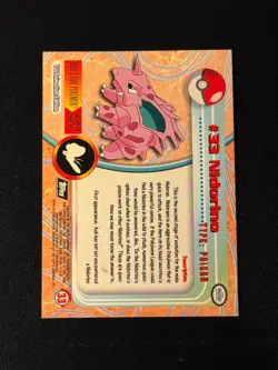 Nidorino 33 Pokemon Topps HOLO - Image 2