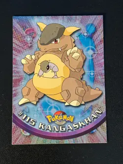 Kangaskhan 115 HOLO Pokemon Topps Blue Logo - Image 1